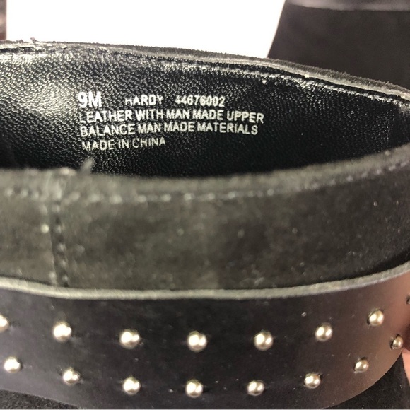 Franco Sarto Hardy Suede Studded Strap Wedge Heel Ankle Booties Size 9 - Picture 8 of 14